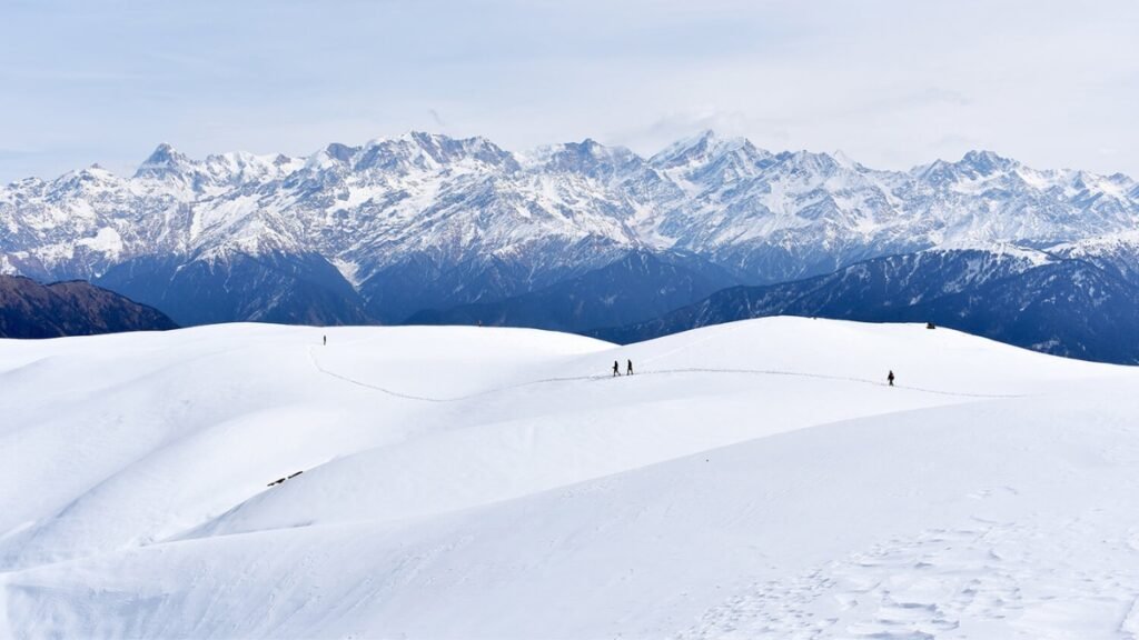 Snowy Slopes of Dayara Bugyal for Skiing